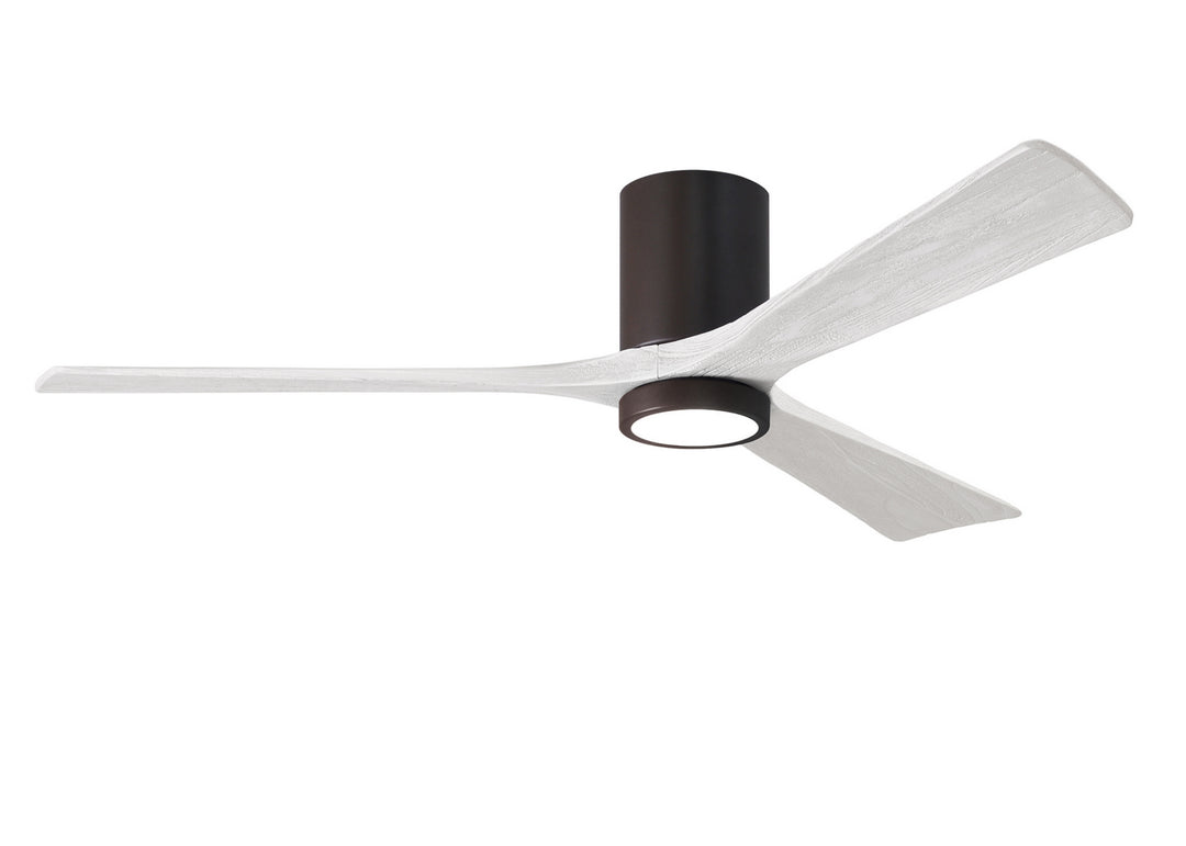 Matthews Fan Company Irene 3HLK 60" Indoor/Outdoor DC LED Hugger Ceiling Fan with Remote and Wall Control