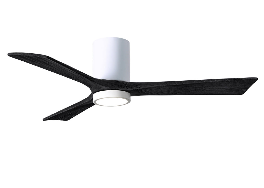 Matthews Fan Company Irene 3HLK 52" Indoor/Outdoor DC LED Hugger Ceiling Fan with Remote and Wall Control