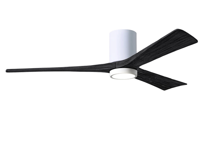 Matthews Fan Company Irene 3HLK 60" Indoor/Outdoor DC LED Hugger Ceiling Fan with Remote and Wall Control