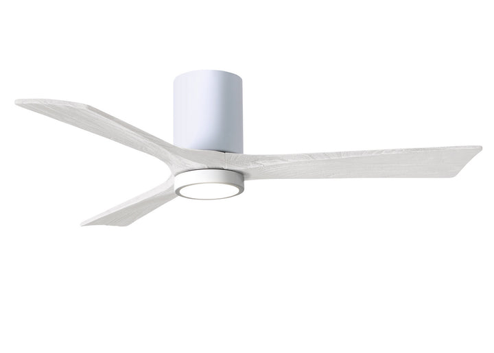 Matthews Fan Company Irene 3HLK 52" Indoor/Outdoor DC LED Hugger Ceiling Fan with Remote and Wall Control