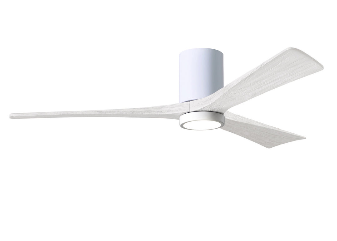 Matthews Fan Company Irene 3HLK 60" Indoor/Outdoor DC LED Hugger Ceiling Fan with Remote and Wall Control