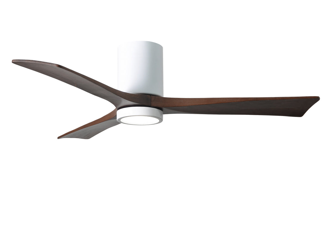 Matthews Fan Company Irene 3HLK 52" Indoor/Outdoor DC LED Hugger Ceiling Fan with Remote and Wall Control