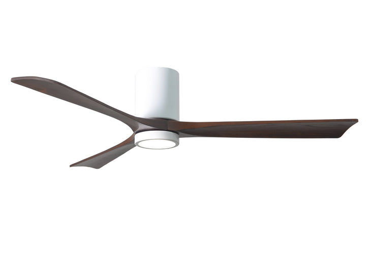 Matthews Fan Company Irene 3HLK 60" Indoor/Outdoor DC LED Hugger Ceiling Fan with Remote and Wall Control