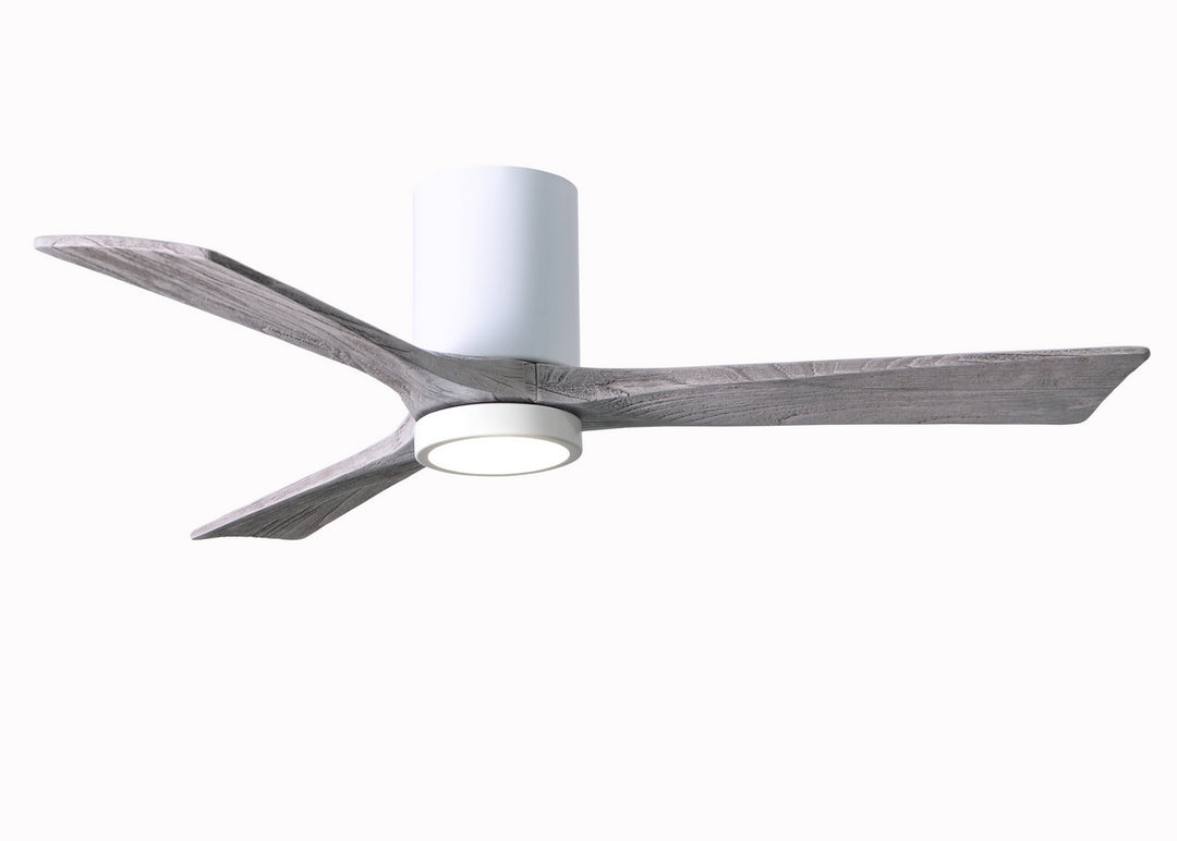 Matthews Fan Company Irene 3HLK 52" Indoor/Outdoor DC LED Hugger Ceiling Fan with Remote and Wall Control