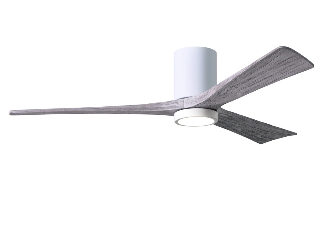 Matthews Fan Company Irene 3HLK 60" Indoor/Outdoor DC LED Hugger Ceiling Fan with Remote and Wall Control