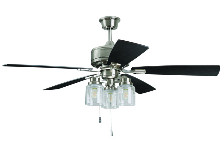 Craftmade Kate 52" Indoor Pull Chain Ceiling Fan with 3 Glass Lights