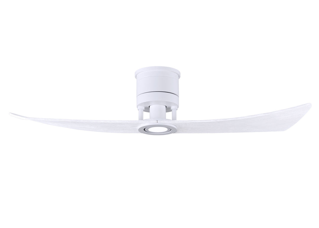 Matthews Fan Company Lindsay 52" Indoor/Outdoor 17W LED DC Hugger Ceiling Fan with Remote and Wall Control