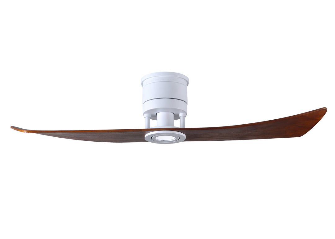 Matthews Fan Company Lindsay 52" Indoor/Outdoor 17W LED DC Hugger Ceiling Fan with Remote and Wall Control