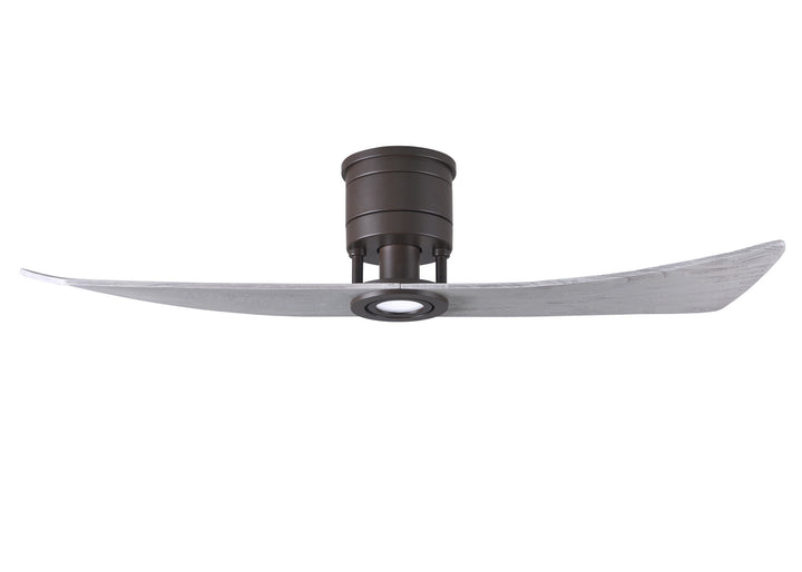 Matthews Fan Company Lindsay 52" Indoor/Outdoor 17W LED DC Hugger Ceiling Fan with Remote and Wall Control