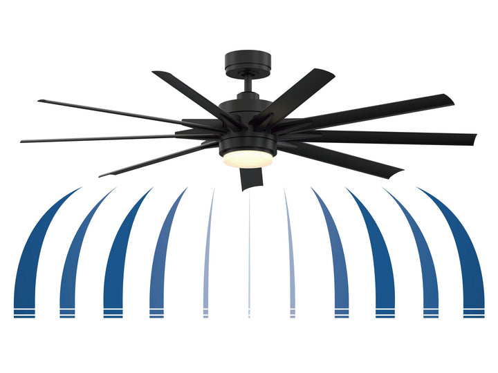 Fanimation Odyn 56" DC Indoor/Outdoor Mix & Match Ceiling Fan with 18W LED Light and Remote Control