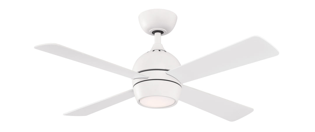 Fanimation Kwad 44" AC Motor Ceiling Fan with 18W LED Light and Remote Control