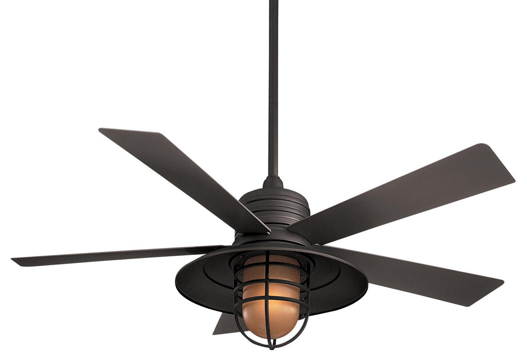 Minka Aire Rainman 54" Outdoor Ceiling Fan with LED Light and Wall Control