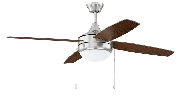 Craftmade Phaze 4 Blade 52" Pull Chain AC Ceiling Fan with LED Light