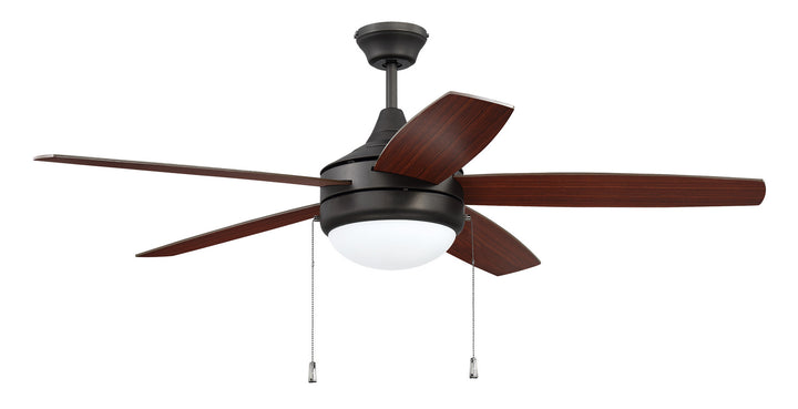 Craftmade Phaze 5 Blade 52" Pull Chain Ceiling Fan with LED Light