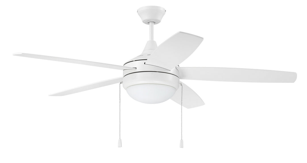 Craftmade Phaze 5 Blade 52" Pull Chain Ceiling Fan with LED Light