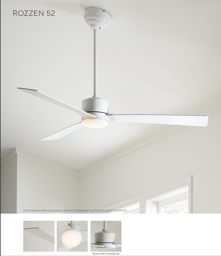 Visual Comfort Fan Rozzen DC Indoor/Outdoor Ceiling Fan with 6 Speed Remote Control