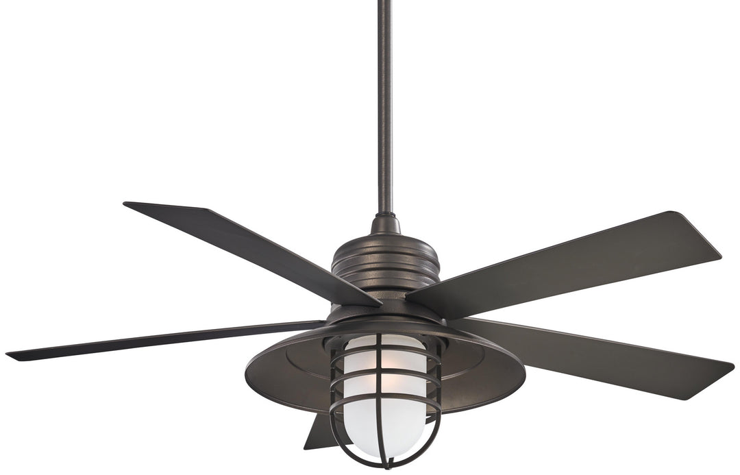 Minka Aire Rainman 54" Outdoor Ceiling Fan with LED Light and Wall Control