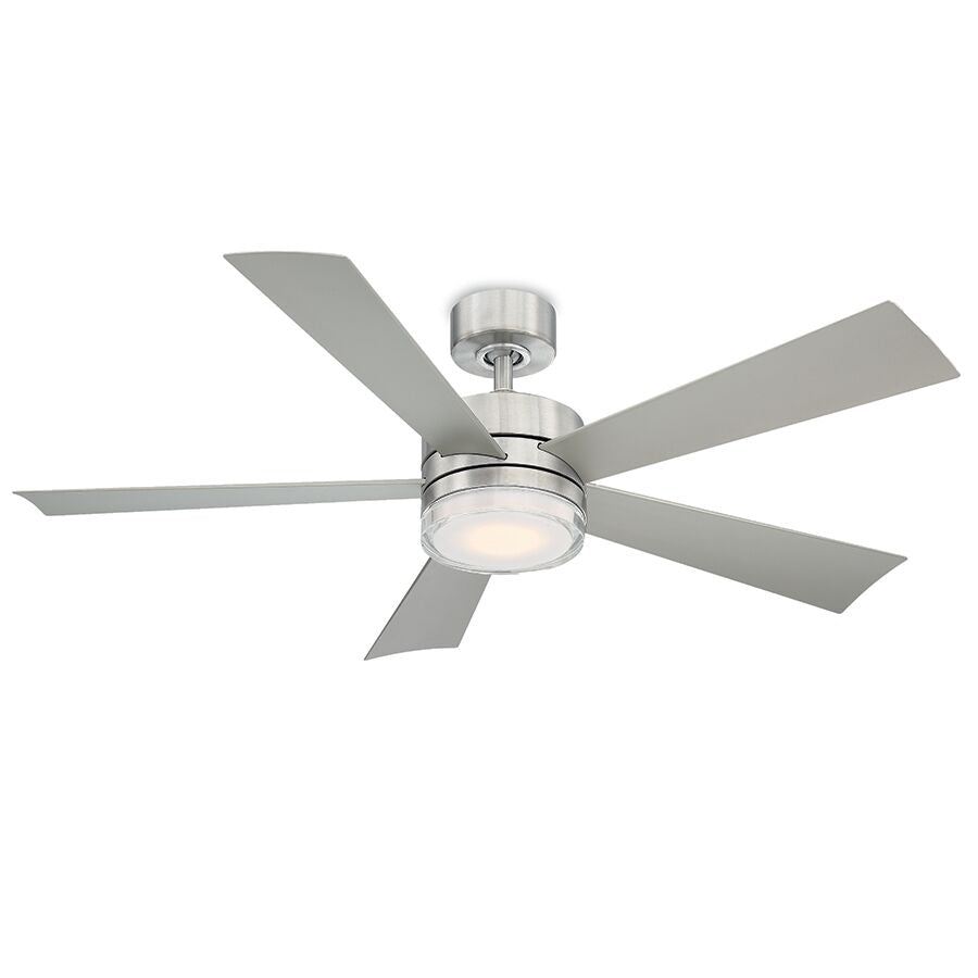 Modern Forms Fans Wynd Smart Outdoor DC Ceiling Fan with 19.5W CCT LED and Remote Control