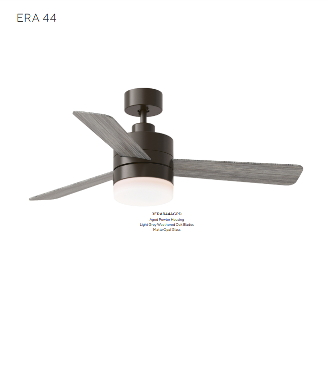 Generation Lighting Era Indoor/Outdoor Ceiling Fan with 9W LED and Wall Control