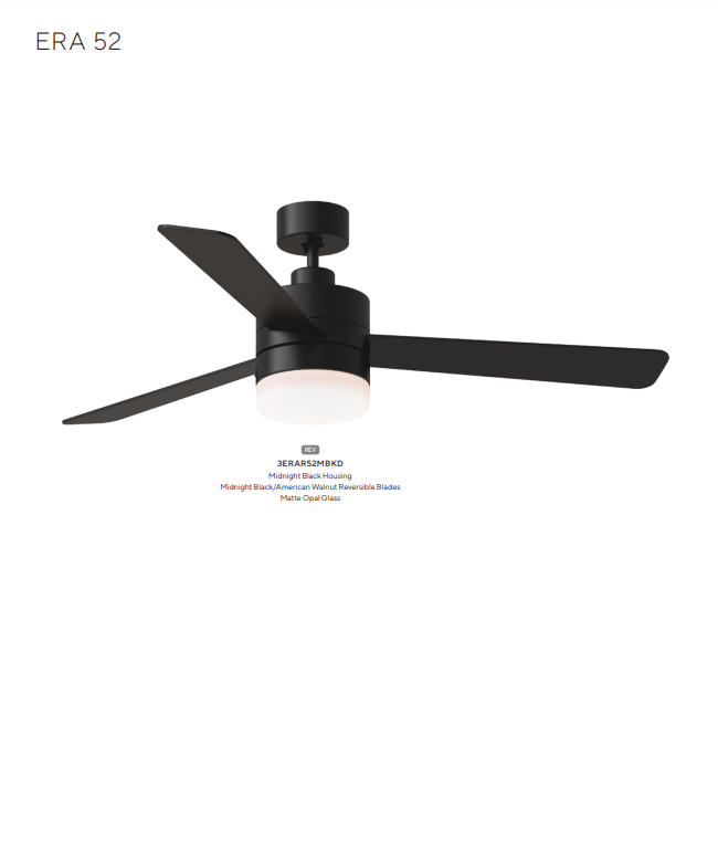 Generation Lighting Era Indoor/Outdoor Ceiling Fan with 9W LED and Wall Control