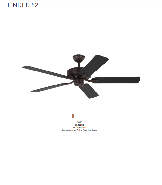 Generation Lighting Linden 52'' Pull Chain Ceiling Fan