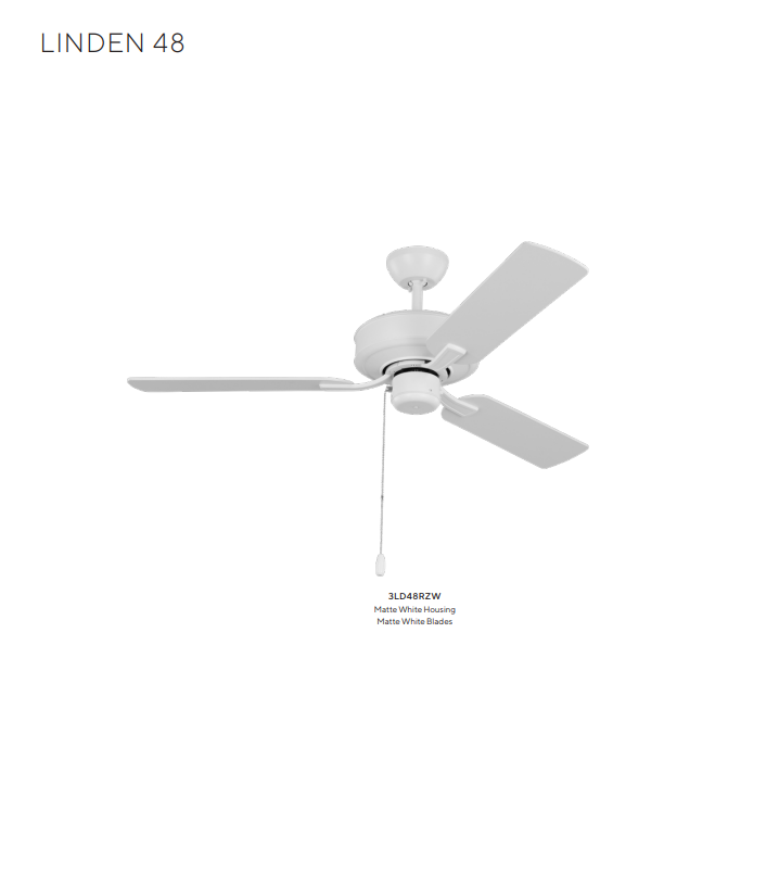 Generation Lighting Linden 48'' Pull Chain Ceiling Fan