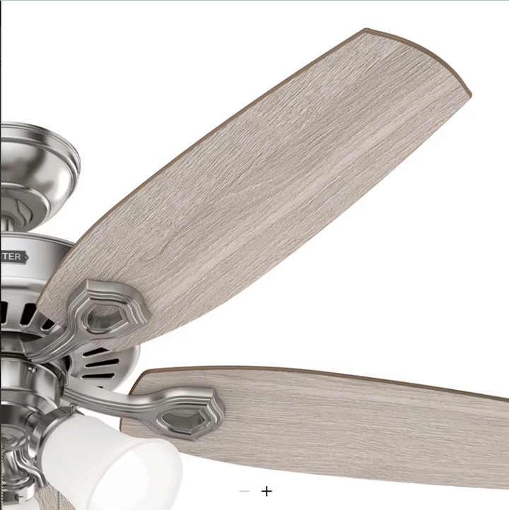 Hunter Fan Builder Plus 52" Pull Chain DC Ceiling Fan with 21W LED