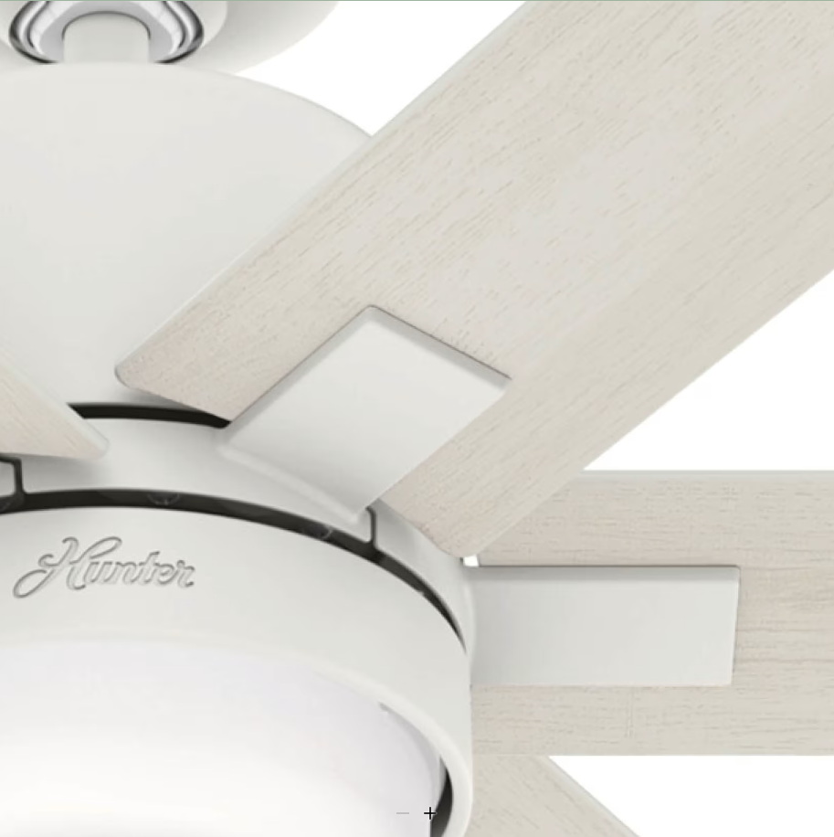 Hunter Fan Radeon Smart Indoor Ceiling Fan with 14W LED and Wall Control