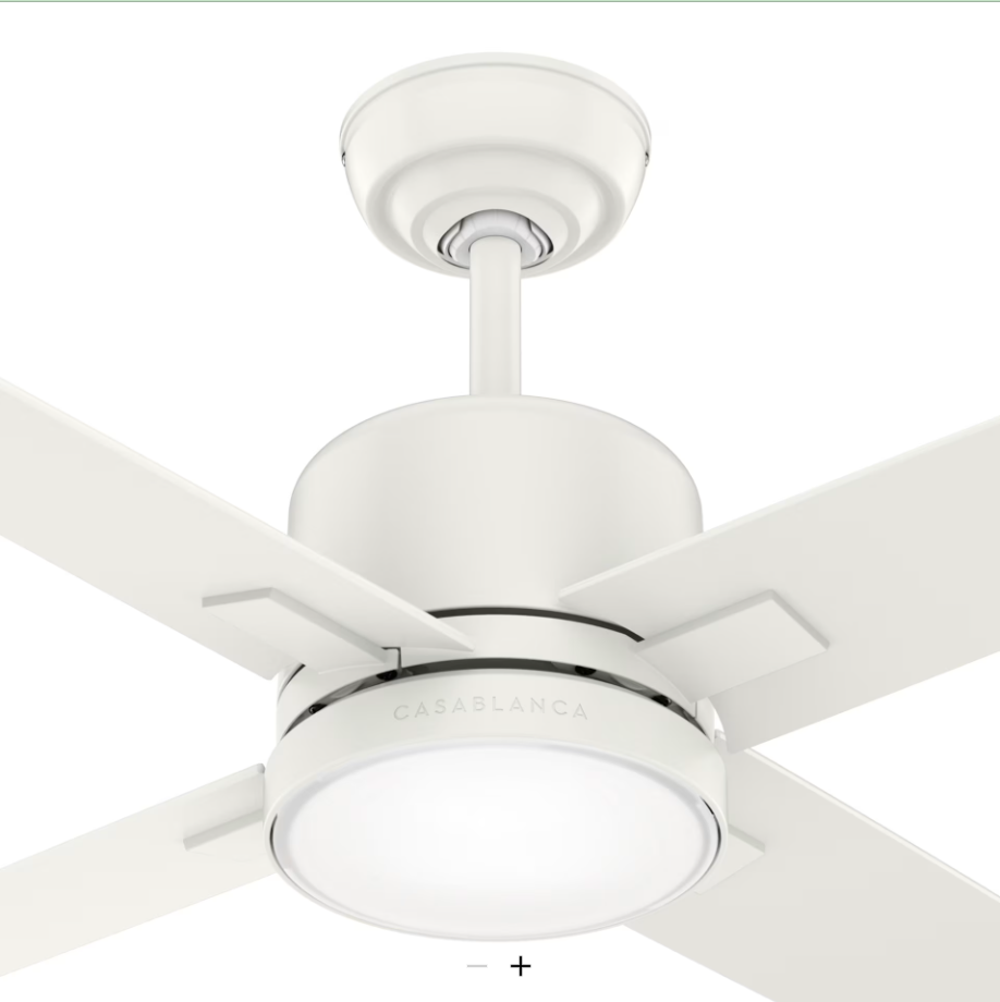 Casablanca Axial 52" Indoor Ceiling Fan with 16WLED and Wall Control