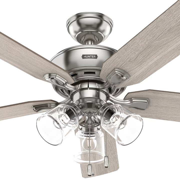 Hunter Fan Rosner 52" Indoor Pull Chain Ceiling Fan with 14W LED