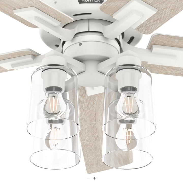 Hunter Fan Techne 52" Smart Indoor Ceiling Fan with 18.8W LED and Remote