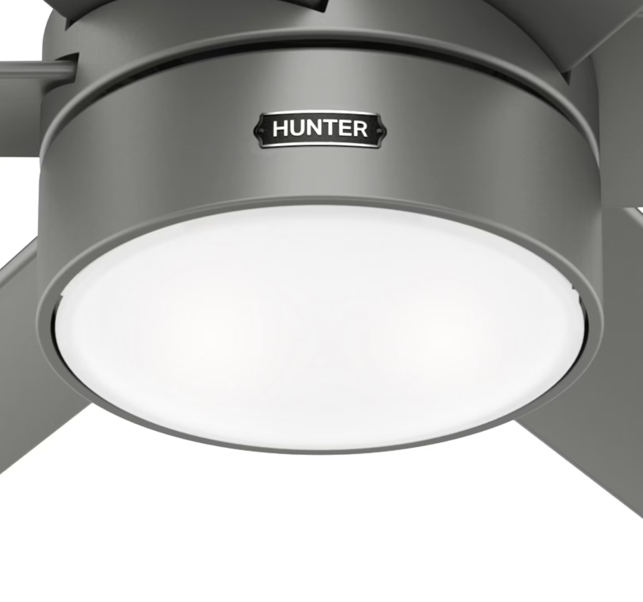 Hunter Fan Solaria Outdoor DC Ceiling Fan with LED and Wall Control