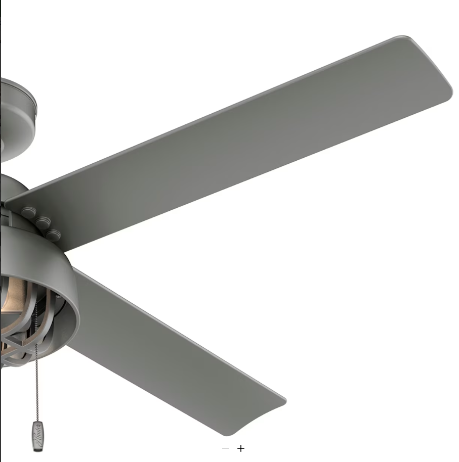 Hunter Fan Spring Mill 52" Outdoor Pull Chain Ceiling Fan with 7W LED