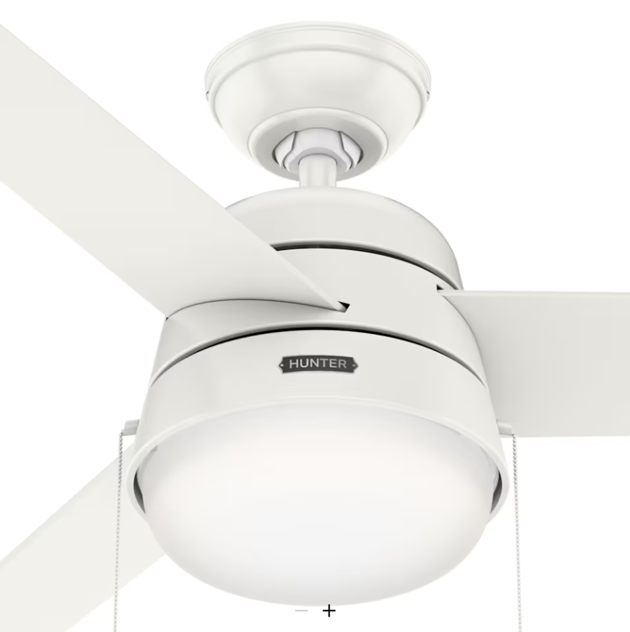 Hunter Fans Aker Pull Chain Ceiling Fan with 18W LED