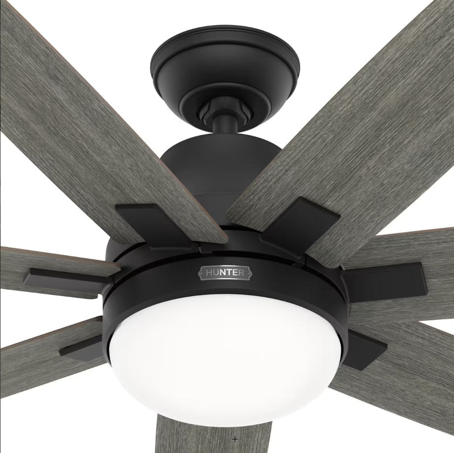 Hunter Fan Wilder 60" Indoor DC Ceiling Fan with 18W LED and Wall Control