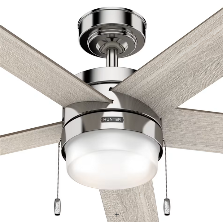 Hunter Fan Claudette 52" Pull Chain Ceiling Fan with 14W LED