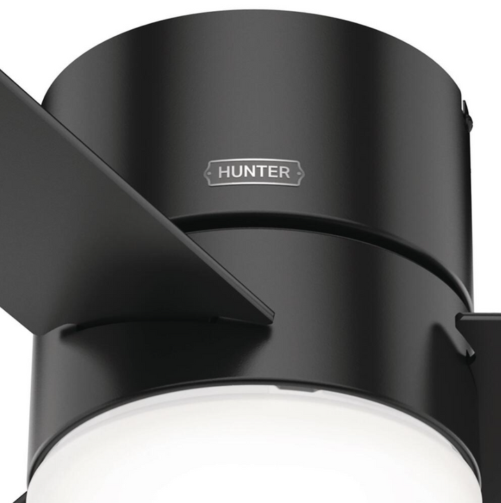 Hunter Fan Minimus Indoor Flushmount Ceiling Fan with 16WLED and Remote