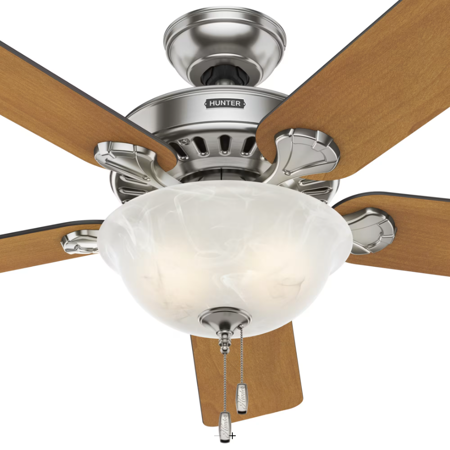 Hunter Fan Pro's Best 52" Pull Chain Ceiling Fan with 18W LED