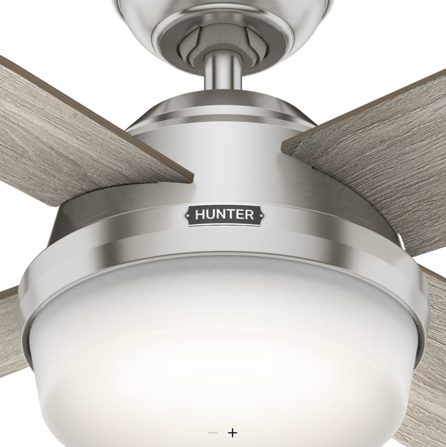 Hunter Fan Dempsey Indoor Ceiling Fan with 18W LED and Remote