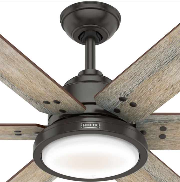 Hunter Fan Warrant 60" Indoor DC Ceiling Fan with LED and Wall Control