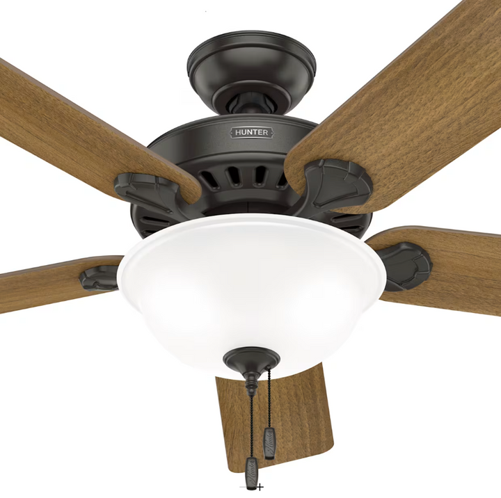 Hunter Fan Pro's Best 52" Indoor DC Pull Chain Ceiling Fan with 18W LED