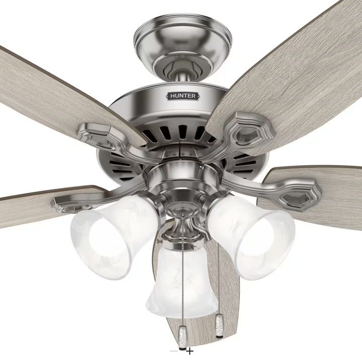 Hunter Fan Builder Plus 52" Pull Chain Ceiling Fan with 21W LED