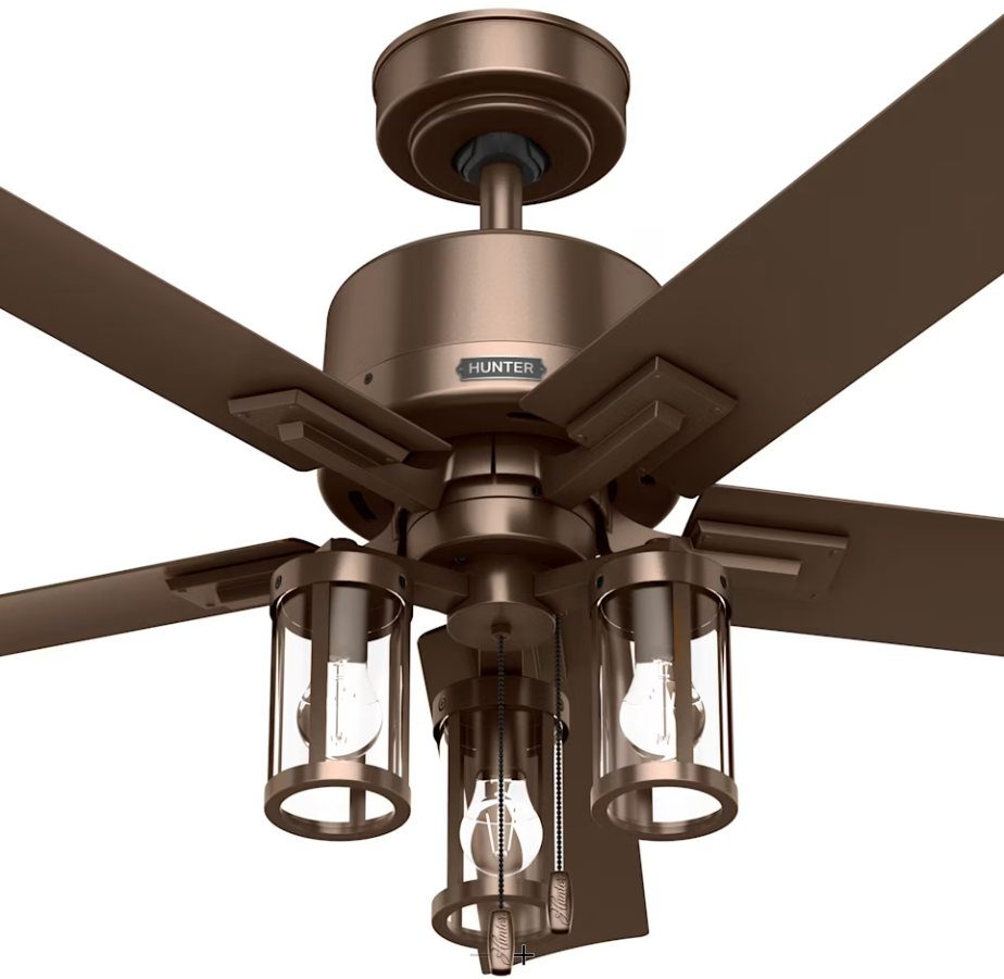 Hunter Fan Lawndale 52" Outdoor Pull Chain Ceiling Fan with 14W LED