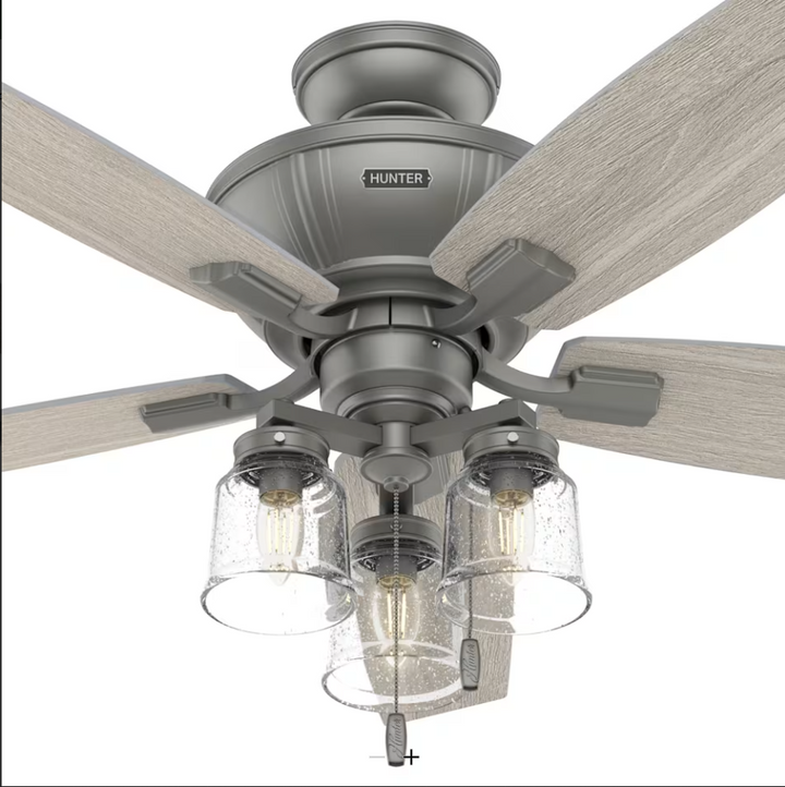 Hunter Fan Charlotte 52" Indoor Pull Chain Ceiling Fan 10.5W LED