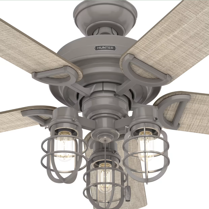 Hunter Fan Starklake 52" Indoor/Outdoor Pull Chain Ceiling Fan with 10.5W LED