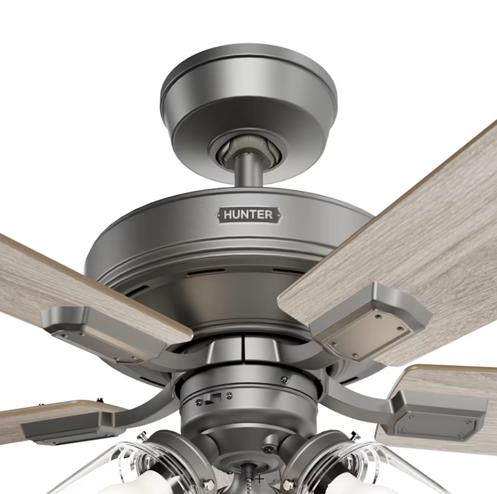 Hunter Fan Crestfield 52" Pull Chain Ceiling Fan with 21W LED