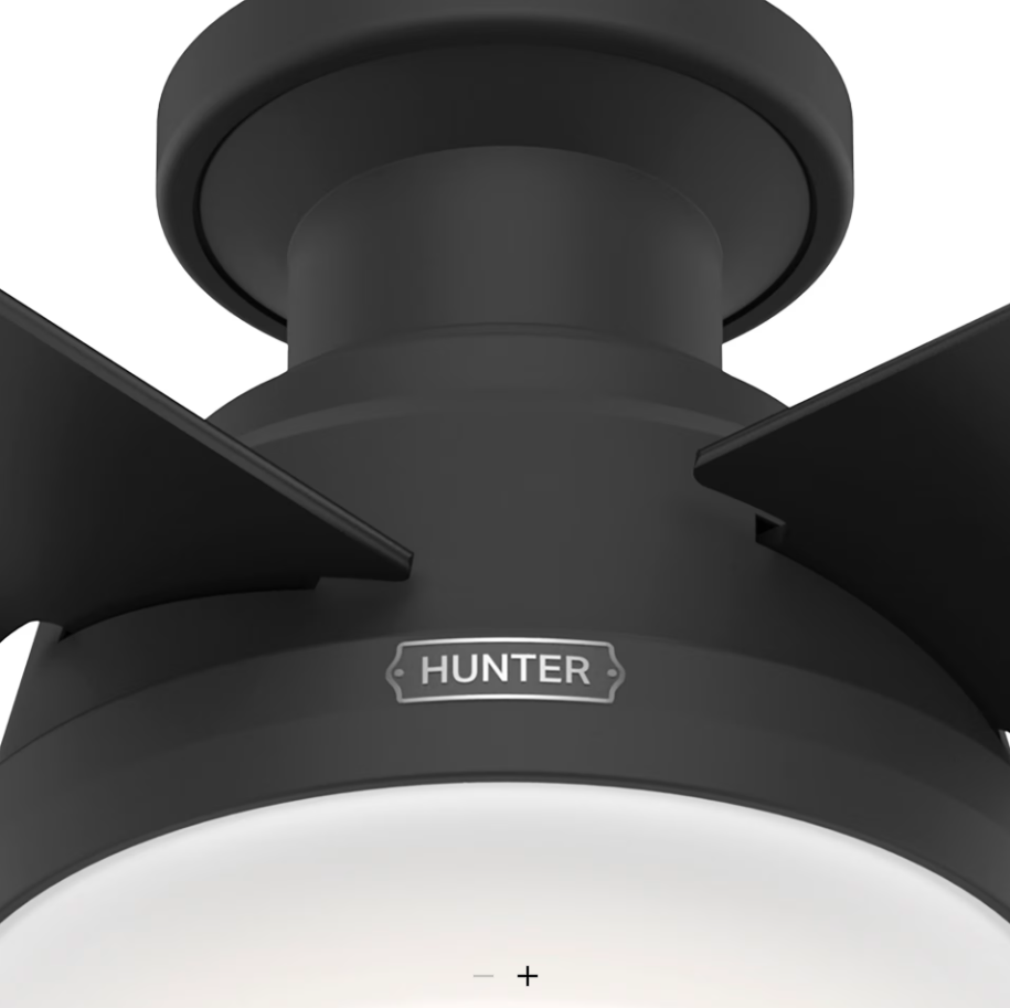 Hunter Fan Dempsey 52" Flushmount Ceiling Fan with 18W LED and Remote