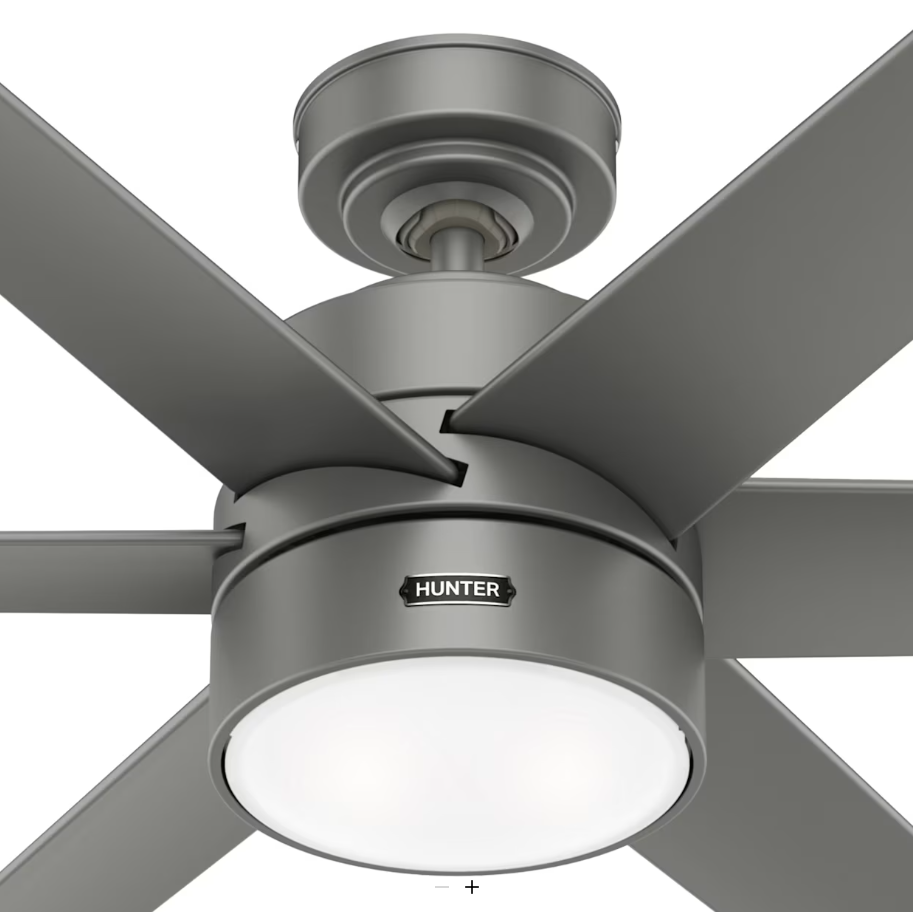 Hunter Fan Solaria Outdoor DC Ceiling Fan with LED and Wall Control