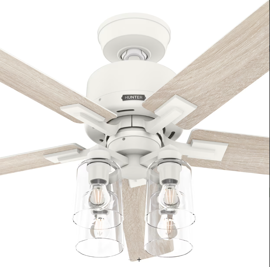 Hunter Fan Techne 52" Smart Indoor Ceiling Fan with 18.8W LED and Remote