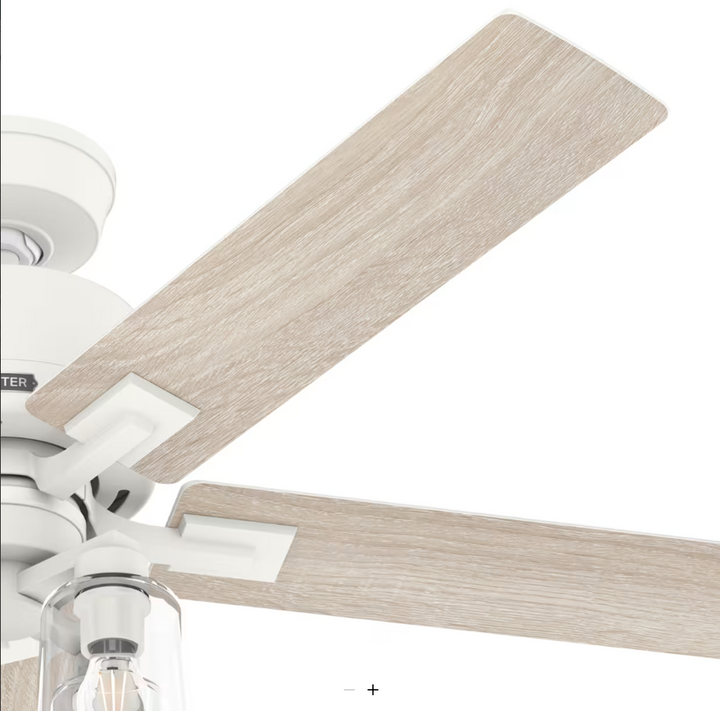 Hunter Fan Techne 52" Smart Indoor Ceiling Fan with 18.8W LED and Remote